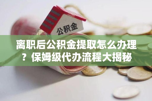 安溪离职后公积金提取怎么办理?保姆级代办流程大揭秘 安溪离职后公积金提取怎么办理?保姆级代办流程大揭秘